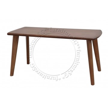 Twinkie Solid Rubber Wood Dining Bench - Walnut